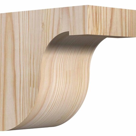 Ekena Millwork Del Monte Smooth Corbel, Douglas Fir, 3 1/2"W x 6"D x 6"H COR04X06X06DEL00SDF